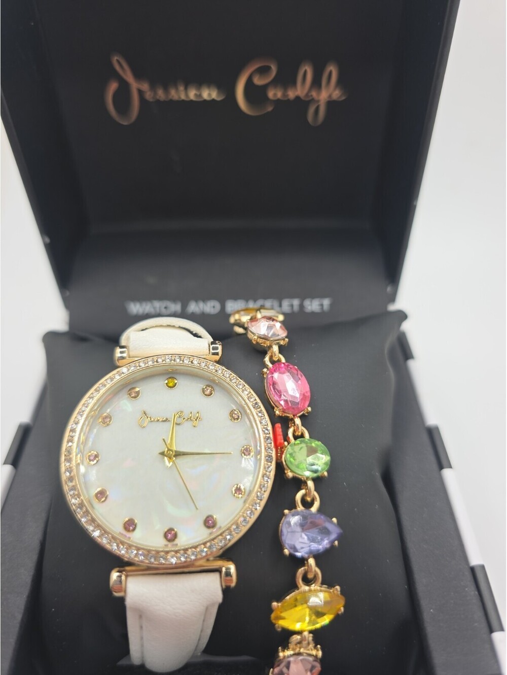 Jessica Carlyle Watch Bracelet Set